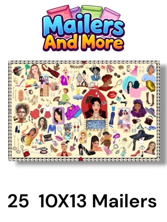 Mailers And More Other - 25 10X13 Poly Mailers Fashion Makeup Girls Ladies Night Flat PRICE IS FIRM